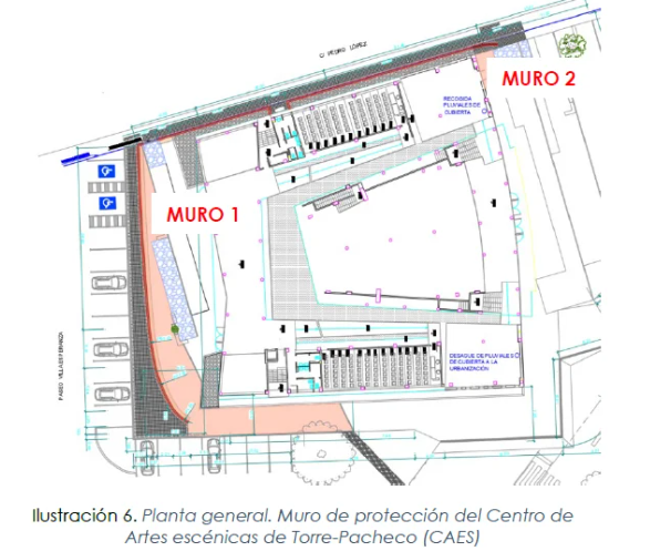 Proyecto de Ejecución para adaptar al Riesgo de Inundaciones y minimizar los daños que producen éstas en el Centro de Artes Escénicas de Torre Pacheco